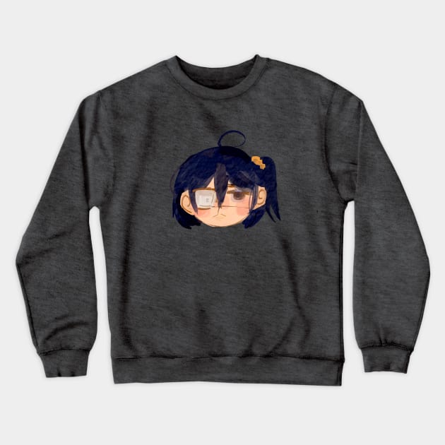 Rika Takanashi (chibi) Watercolor Fanart (Chuunibyou demo Koi ga Shitai!) Crewneck Sweatshirt by jhoyfullycrafted